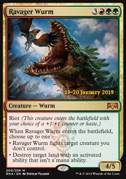 Ravager Wurm - Ravnica Allegiance: Extras (Mythic) [XRNA-200] Main image