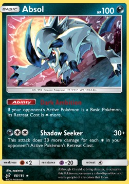 Absol - Team Up (Holo Rare) [TEU-88] Hover Image