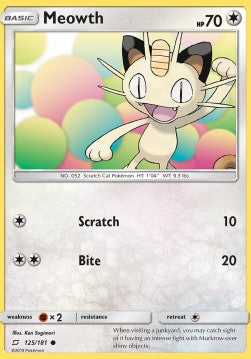 Meowth - Team Up (Common) [TEU-125] Hover Image