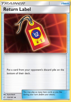 Return Label - Team Up (Uncommon) [TEU-153] Hover Image