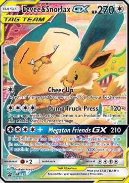Eevee & Snorlax GX - SM Black Star Promos (Promo) [SM-169] Main image