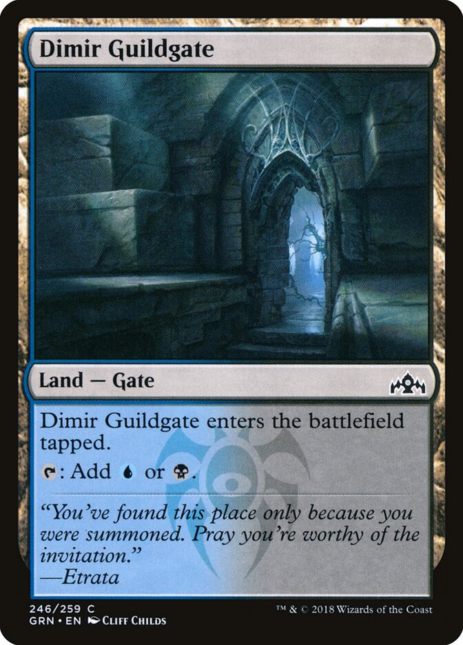 Dimir Guildgate (V.2) - Guilds of Ravnica (Common) [GRN-246]