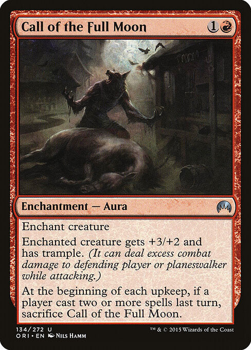 Call of the Full Moon – Magic Origins (ORI-134) Magic: The Gathering card Imagen principal del producto
