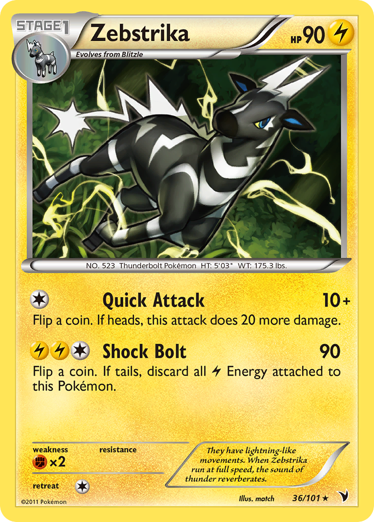 Zebstrika – Noble Victories 36 – Pokémon TCG single card