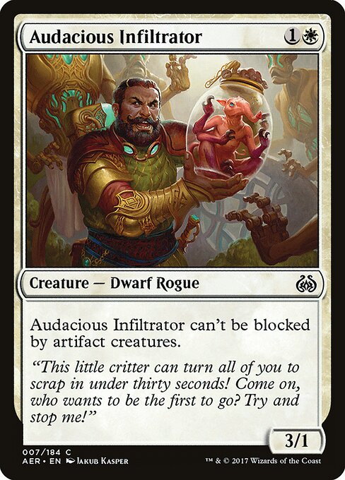 Audacious Infiltrator – Aether Revolt (AER-7) Magic: The Gathering card Main image