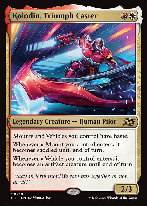 Kolodin, Triumph Caster – Aetherdrift (DFT-210) Magic: The Gathering card