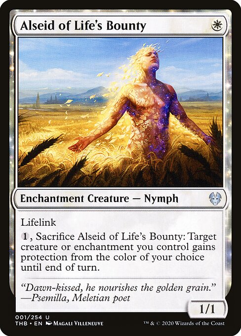 Alseid of Life's Bounty – Theros Beyond Death (THB-1) Magic: The Gathering card Image principale du produit