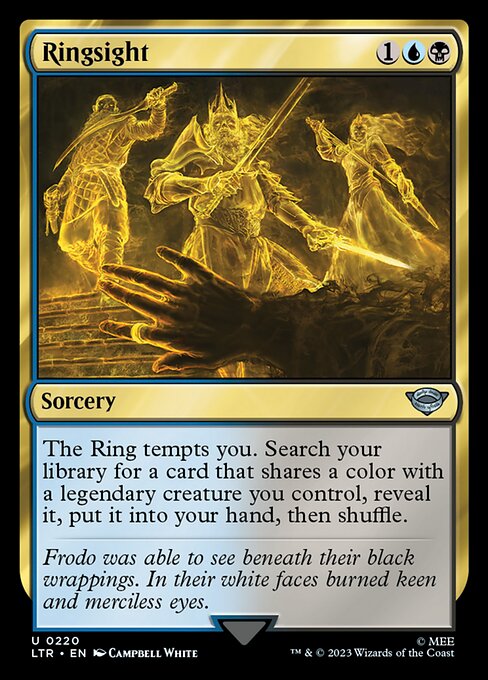 Ringsight – The Lord of the Rings: Tales of Middle-earth (LTR-220) Magic: The Gathering card