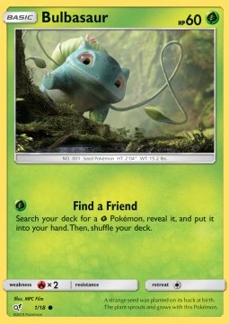 Bulbasaur - Detective Pikachu (Common) [DET-1] Imagen principal del producto