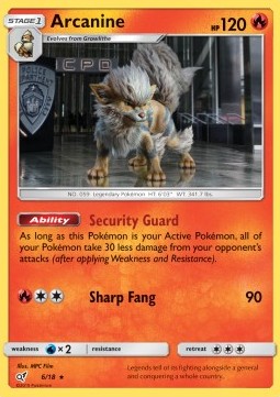 Arcanine - Detective Pikachu (Rare) [DET-6] Hover Image