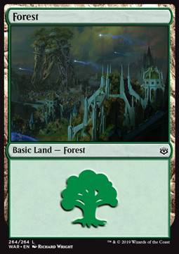 Forest (V.3) - War of the Spark (Land) [WAR-264] Image principale du produit