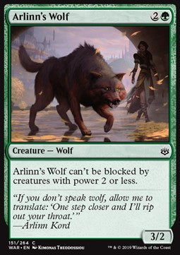 Arlinn's Wolf - War of the Spark (Common) [WAR-151] Hauptbild