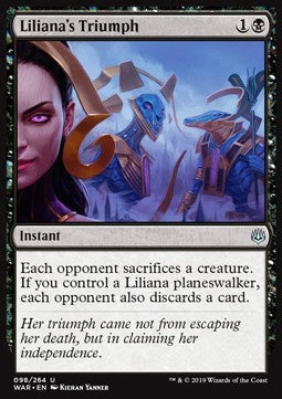Liliana's Triumph - War of the Spark (Uncommon) [WAR-98] Main image