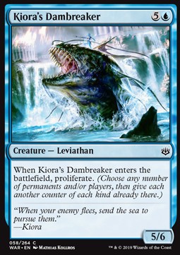 Kiora's Dambreaker - War of the Spark (Common) [WAR-58] Imagen principal del producto