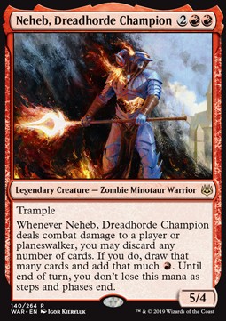 Neheb, Dreadhorde Champion - War of the Spark (Rare) [WAR-140]