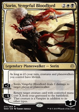 Sorin, Vengeful Bloodlord - War of the Spark (Rare) [WAR-217] Hover Image