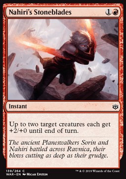 Nahiri's Stoneblades - War of the Spark (Common) [WAR-139] Hover Image