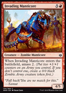 Invading Manticore - War of the Spark (Common) [WAR-134] Main image