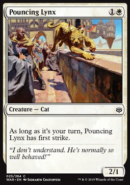 Pouncing Lynx - War of the Spark (Common) [WAR-25] Main image