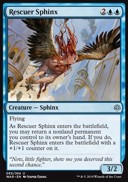 Rescuer Sphinx - War of the Spark (Uncommon) [WAR-65] Hover Image