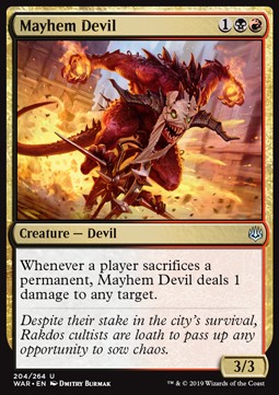 Mayhem Devil - War of the Spark (Uncommon) [WAR-204] Hauptbild