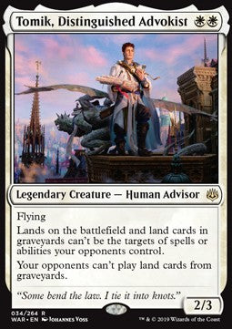 Tomik, Distinguished Advokist - War of the Spark (Rare) [WAR-34] Main image