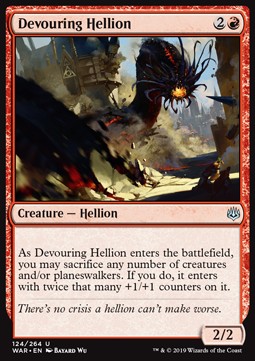 Devouring Hellion - War of the Spark (Uncommon) [WAR-124] Main image