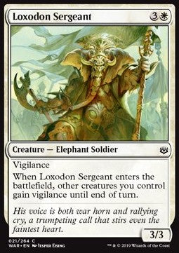Loxodon Sergeant - War of the Spark (Common) [WAR-21] Hover Image