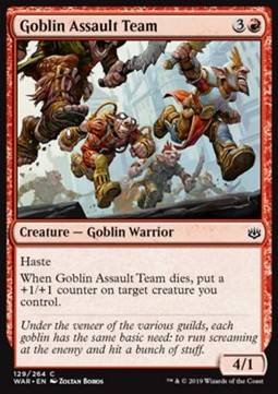 Goblin Assault Team - War of the Spark (Common) [WAR-129] Hover Image