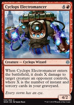 Cyclops Electromancer - War of the Spark (Uncommon) [WAR-122] Main image