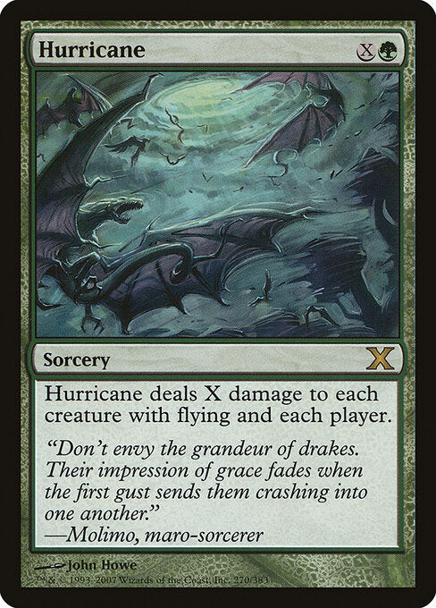 Hurricane – Tenth Edition (10E-270) Magic: The Gathering card | LC-REM-20260804-15150834680140-371d83e8-f514-433c-bc6a-e0eeef3fab2a