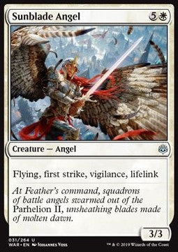 Sunblade Angel - War of the Spark (Uncommon) [WAR-31] Hover Image