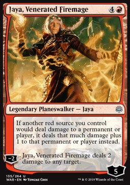 Jaya, Venerated Firemage - War of the Spark (Uncommon) [WAR-135] Main image