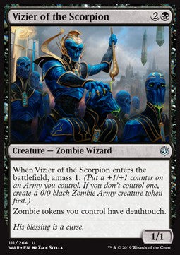Vizier of the Scorpion - War of the Spark (Uncommon) [WAR-111] Hover Image