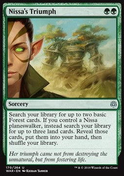 Nissa's Triumph - War of the Spark (Uncommon) [WAR-170] Hauptbild