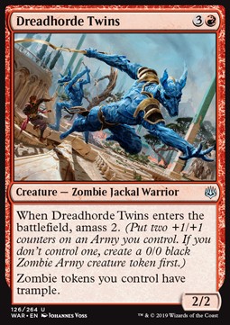 Dreadhorde Twins - War of the Spark (Uncommon) [WAR-126] Hover Image