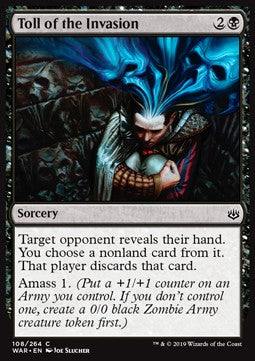 Toll of the Invasion - War of the Spark (Common) [WAR-108]