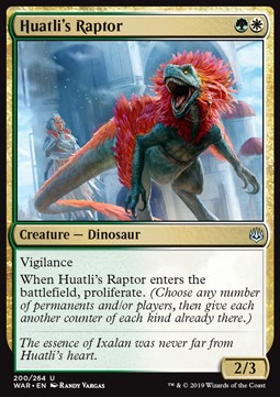 Huatli's Raptor - War of the Spark (Uncommon) [WAR-200] Main image