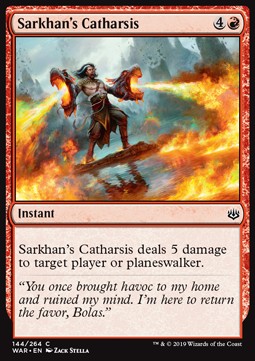 Sarkhan's Catharsis - War of the Spark (Common) [WAR-144] Hover Image