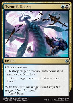 Tyrant's Scorn - War of the Spark (Uncommon) [WAR-225] Hover Image