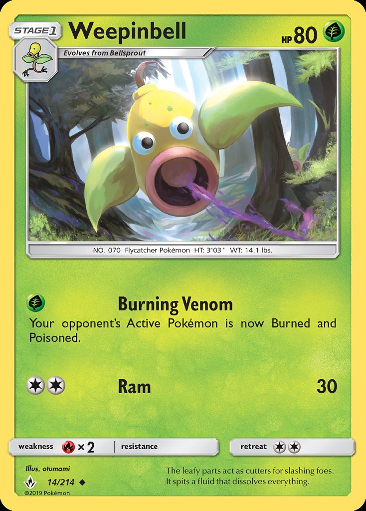 Weepinbell - Unbroken Bonds (Uncommon) [UNB-14] Hauptbild