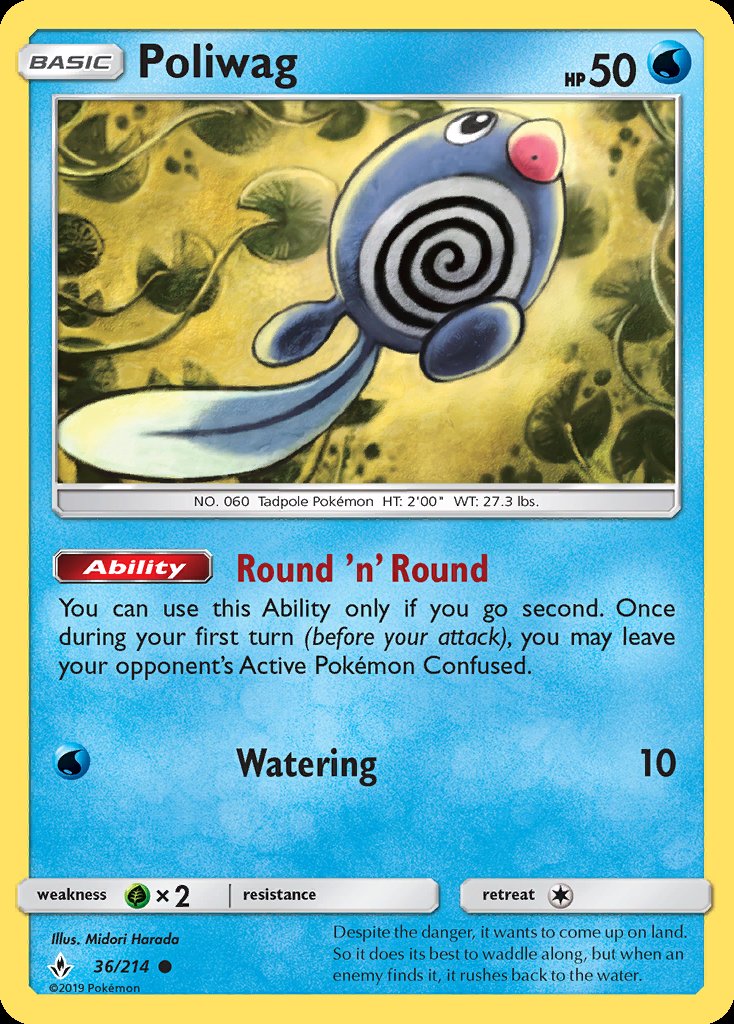 Poliwag - Unbroken Bonds (Common) [UNB-36] Main image