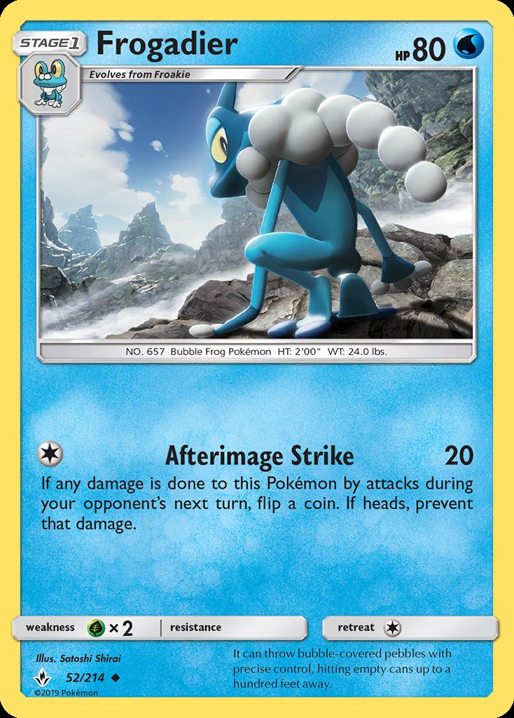Frogadier - Unbroken Bonds (Uncommon) [UNB-52] Main image