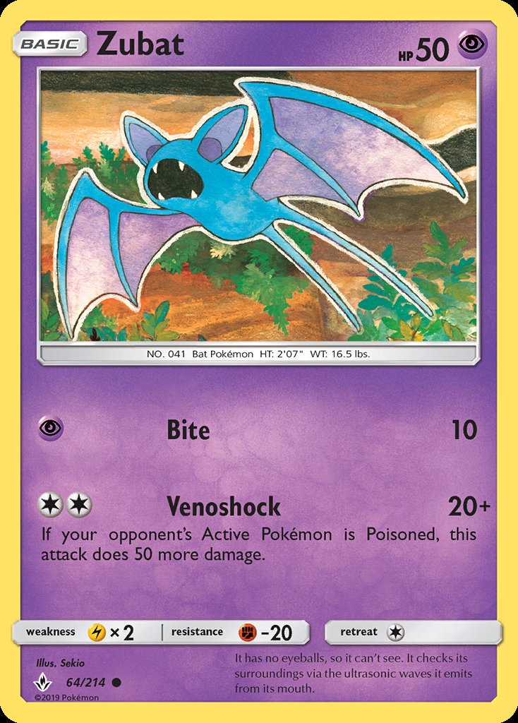 Zubat - Unbroken Bonds (Common) [UNB-64] Main image