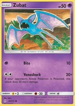 Zubat - Unbroken Bonds (Common) [UNB-64] Hover Image
