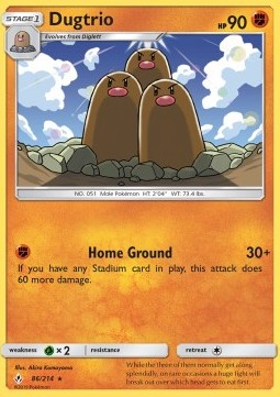 Dugtrio - Unbroken Bonds (Rare) [UNB-86] Hover Image
