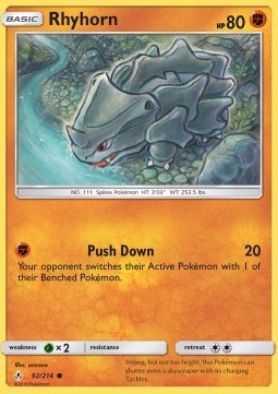 Rhyhorn - Unbroken Bonds (Common) [UNB-92] Hover Image