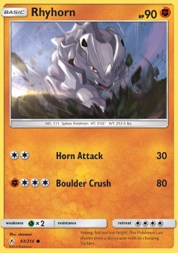 Rhyhorn - Unbroken Bonds (Common) [UNB-93] Hoofdafbeelding