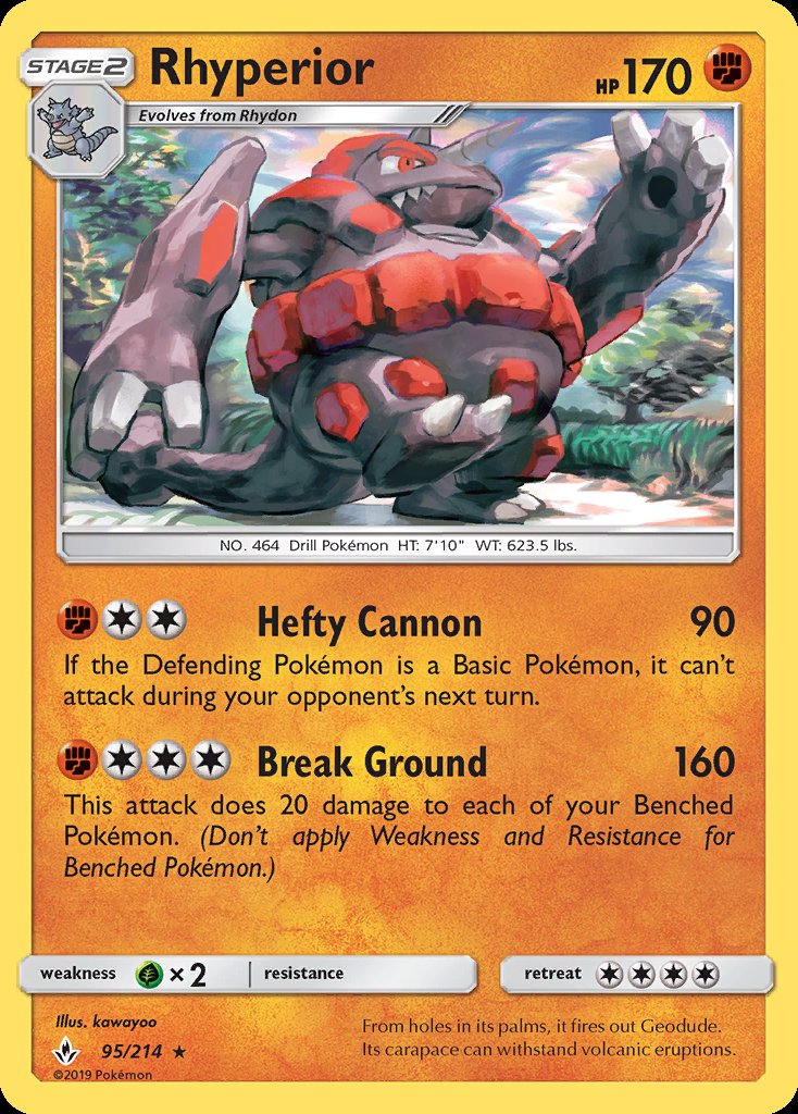 Rhyperior - Unbroken Bonds (Rare) [UNB-95] Main image