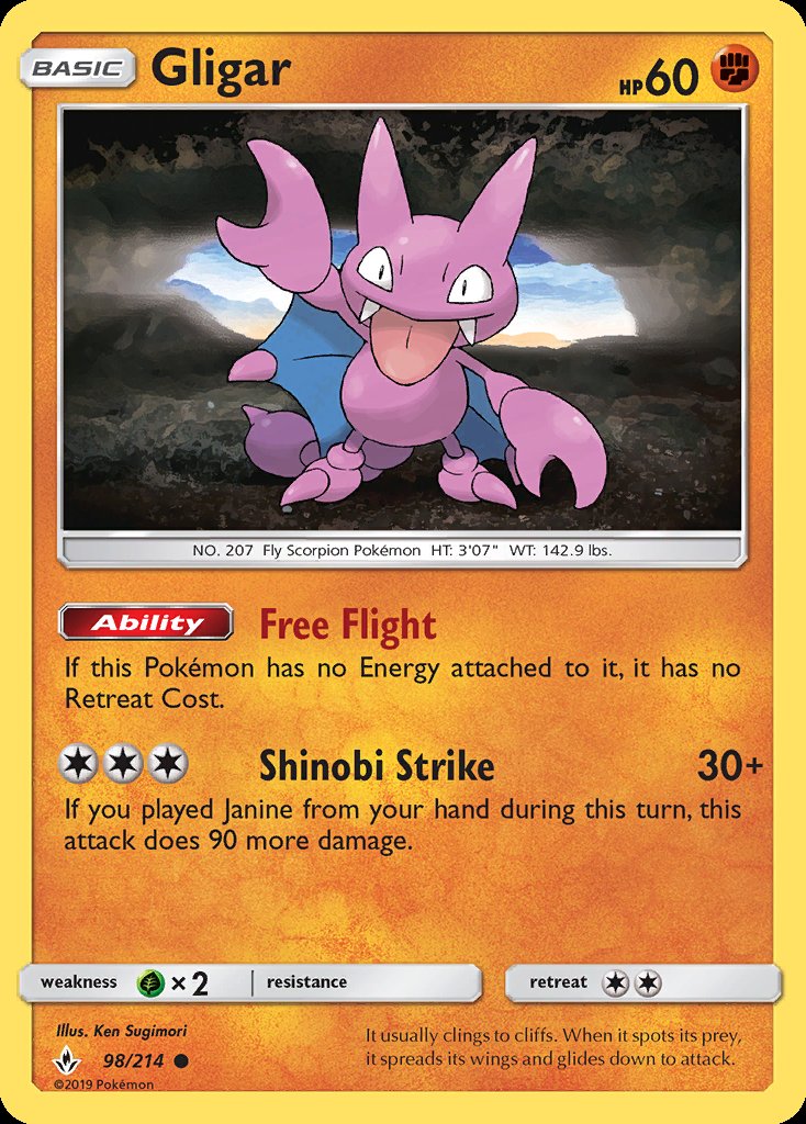 Gligar - Unbroken Bonds (Common) [UNB-98] Hoofdafbeelding